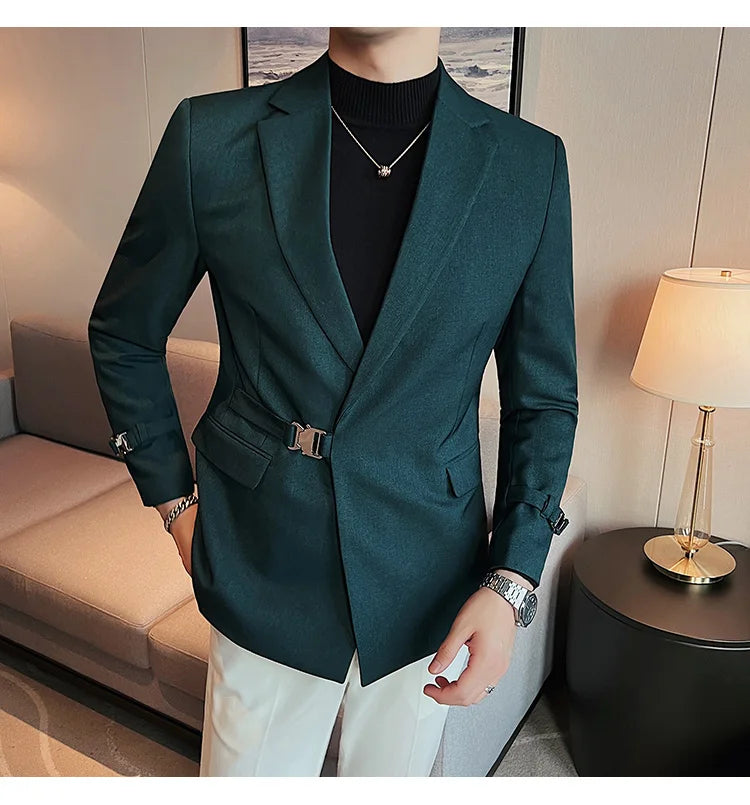 2025 British Style Men Spring High Quality Business Tuxedo/Male Slim Fit Fashion Business Suit Jackets/Man Casual Blazers S-3XL