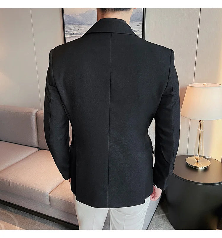 2025 British Style Men Spring High Quality Business Tuxedo/Male Slim Fit Fashion Business Suit Jackets/Man Casual Blazers S-3XL