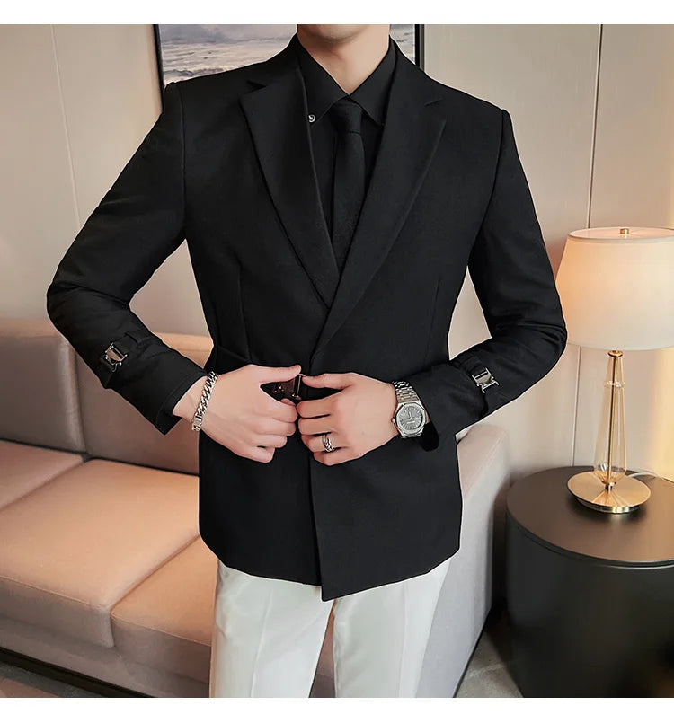 2025 British Style Men Spring High Quality Business Tuxedo/Male Slim Fit Fashion Business Suit Jackets/Man Casual Blazers S-3XL
