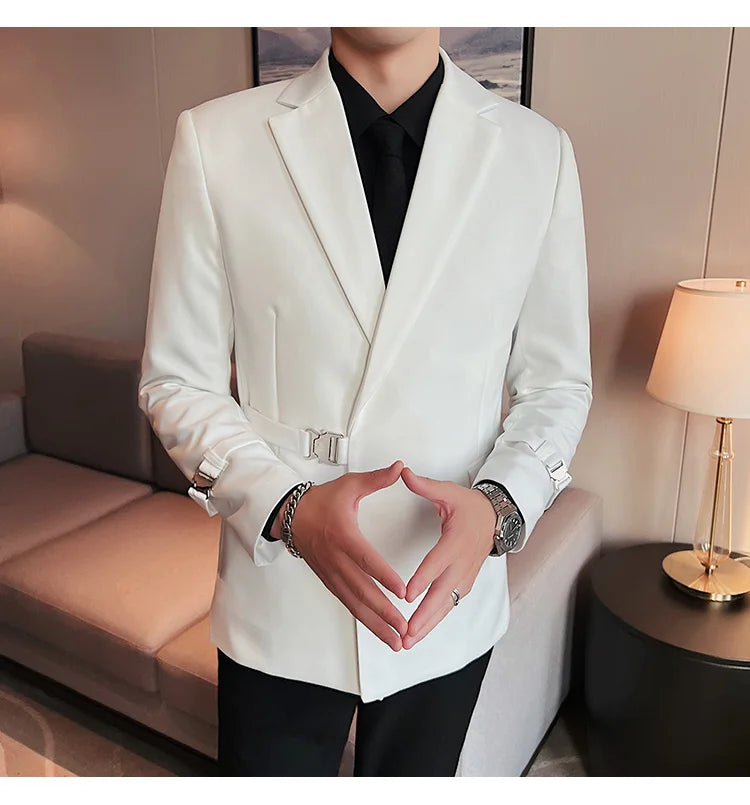 2025 British Style Men Spring High Quality Business Tuxedo/Male Slim Fit Fashion Business Suit Jackets/Man Casual Blazers S-3XL