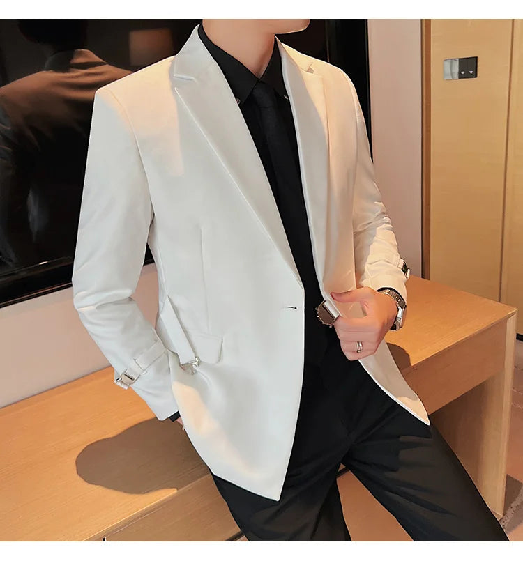 2025 British Style Men Spring High Quality Business Tuxedo/Male Slim Fit Fashion Business Suit Jackets/Man Casual Blazers S-3XL