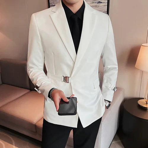 2025 British Style Men Spring High Quality Business Tuxedo/Male Slim Fit Fashion Business Suit Jackets/Man Casual Blazers S-3XL