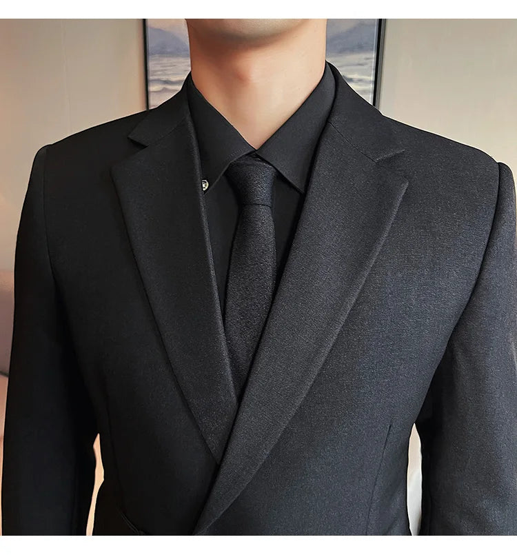 2025 British Style Men Spring High Quality Business Tuxedo/Male Slim Fit Fashion Business Suit Jackets/Man Casual Blazers S-3XL