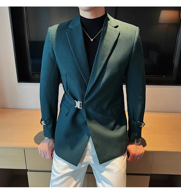 2025 British Style Men Spring High Quality Business Tuxedo/Male Slim Fit Fashion Business Suit Jackets/Man Casual Blazers S-3XL