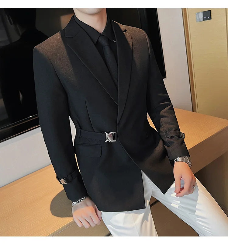 2025 British Style Men Spring High Quality Business Tuxedo/Male Slim Fit Fashion Business Suit Jackets/Man Casual Blazers S-3XL