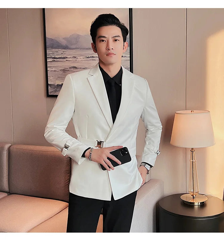 2025 British Style Men Spring High Quality Business Tuxedo/Male Slim Fit Fashion Business Suit Jackets/Man Casual Blazers S-3XL