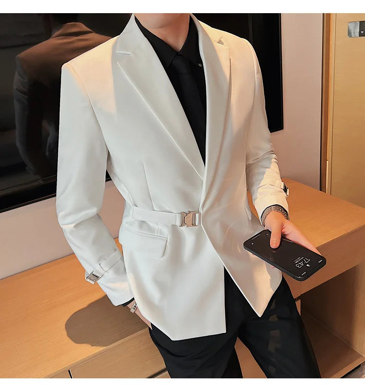 2025 British Style Men Spring High Quality Business Tuxedo/Male Slim Fit Fashion Business Suit Jackets/Man Casual Blazers S-3XL