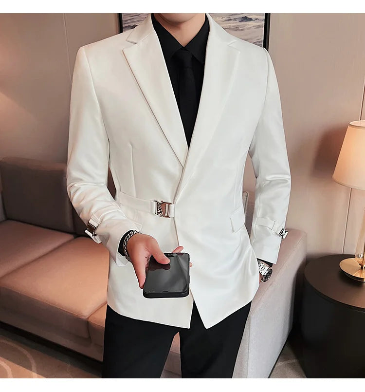 2025 British Style Men Spring High Quality Business Tuxedo/Male Slim Fit Fashion Business Suit Jackets/Man Casual Blazers S-3XL