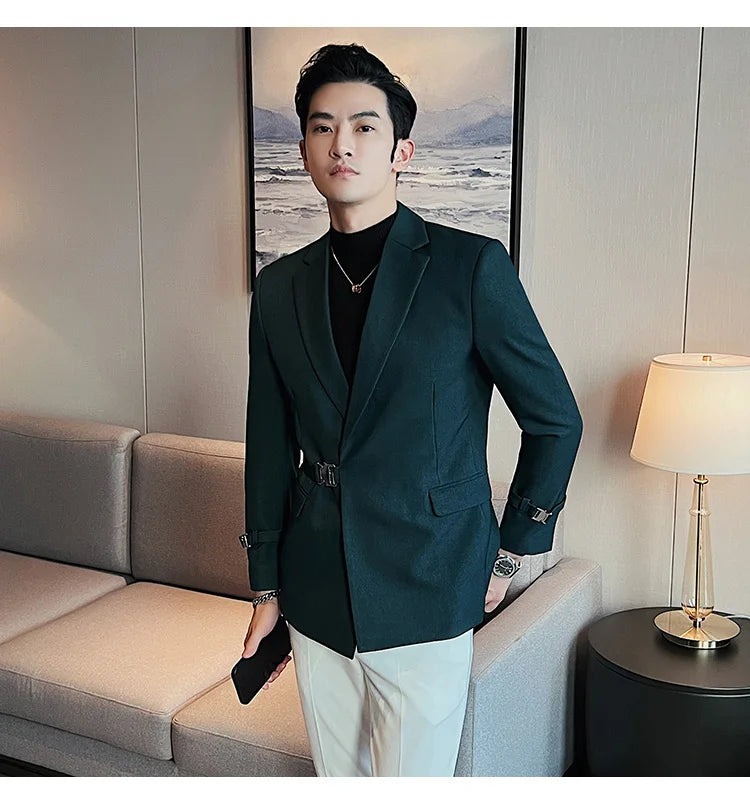 2025 British Style Men Spring High Quality Business Tuxedo/Male Slim Fit Fashion Business Suit Jackets/Man Casual Blazers S-3XL