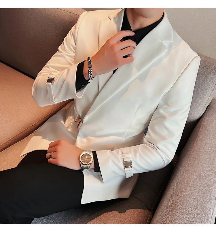 2025 British Style Men Spring High Quality Business Tuxedo/Male Slim Fit Fashion Business Suit Jackets/Man Casual Blazers S-3XL