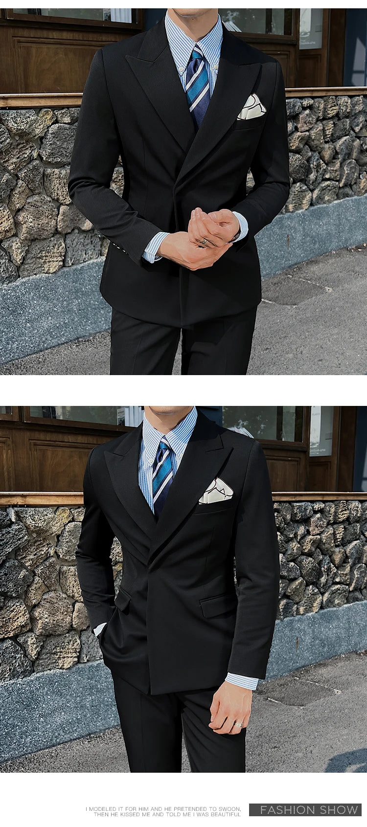 2025 New Trend Simple Temperament British Style (suit + Trousers) Fashion Handsome Light Luxury Slim Solid Color Two-piece Set